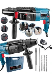 DEGATTO 5000 Watt Kırıcı Delici Çelik Dişli Şanzuman Bakır Sargılı Özel Seri Darbeli Kırıcı Matkap - 1