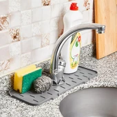 Mithra Life Su Tutucu Silikon Gri Musluk Matı MIT1033 - 3