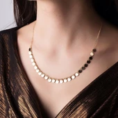 Pullu Altın Kolye Sarkık Model thumbnail 2