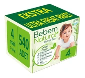Bebem Bebek Bezi Natural Beden:4 (7-14KG) Maxi 624 Adet Ekstra Ultra Fırsat Pk - 1