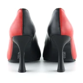 Erkan Saçmacı Jatqılı Plus Siyah Kırmızı Kadeh Topuklu Ayakkabı - 3