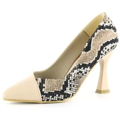 Erkan Saçmacı Jatqılı Plus Ten Yılan Kadeh Topuklu Ayakkabı - 1