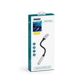 Phixi Basic CA110 Metal Başlıklı Örgü Kablo Lightning to 3.5mm Jack Çevirici - 2