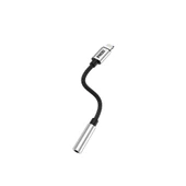 Phixi Basic CA110 Metal Başlıklı Örgü Kablo Lightning to 3.5mm Jack Çevirici - 1