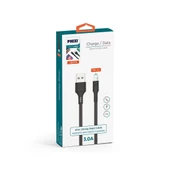 Phixi Force CB431M Hasır Örgü ve Ekstra Güçlendirilmiş Silikon Başlıklı Micro USB Hızlı Şarj ve Data Kablo - 2