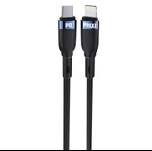 Phixi Ultimate UPD4117 Hasır Örgü ve Güçlendirilmiş Silikon Başlıklı Type-C to Lightning Hızlı Şarj ve Data Kablo - 1
