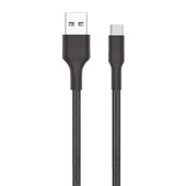 Phixi Force CB431T Hasır Örgü ve Ekstra Güçlendirilmiş Silikon Başlıklı Type-C USB Hızlı Şarj ve Data Kablo - 1