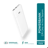 Phixi Basic P10 10000mAh Powerbank 10W - 2 Port LED Gösterge - Taşınabilir Şarj Cihazı - 9