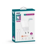 Phixi Force QCH281T PD Destekli 15W Type-C to Type-C USB Kablolu Şarj Cihazı - 2