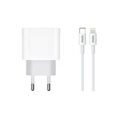 Phixi Force QCH281L PD Destekli 15W Type-C to Lightning USB Kablolu Şarj Cihazı - 1