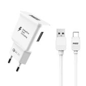 Phixi QCH202T Basic 12V / 3A Qualcomm 3.0 Type-C USB Kablolu Hızlı Şarj Cihazı - 2