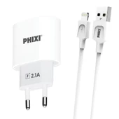 Phixi PCH221L Force Akım Korumalı 2.1A Lightning Kablolu Şarj Cihazı - 1