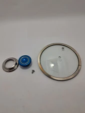 CAM KAPAK 16 CM VE PARLİEMENT MAVİ KULP - 1