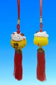 Feng Shui Maneki Neko Şans Kedisi Sarı No.2 thumbnail 8