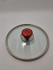 CAM KAPAK 20 CM VE  KIRMIZI ( ELMA ŞEKERİ ) KULP thumbnail 5