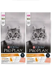 Pro Plan Elegant Hassas Deri ve Hairball Yetişkin Kedi Maması 3 Kg x 2 Adet - 1