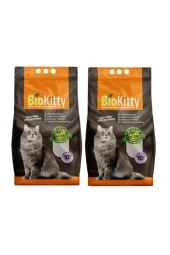 Lavanta Kokulu İnce Taneli Tozsuz Doğal Bentonit Kedi Kumu 10 lt x 2 Adet - 1