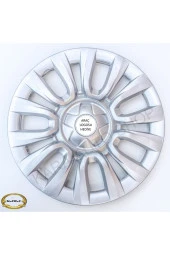 Micra 15"inç Kırılmaz 4 Adet 1 Takım Gri Jant Kapağı thumbnail 1