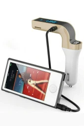 Hyundai I30 Uyumlu Oto Bluetooth Kit Fm Transmitter Çakmaklık Teyp - 1