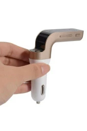 Hyundai I30 Uyumlu Oto Bluetooth Kit Fm Transmitter Çakmaklık Teyp - 3