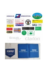 Tofaş Etiket Takımı Yeni 19 Adetli - Tofaş Etiket Takımı - Tofaş Etiket Takımı - 1