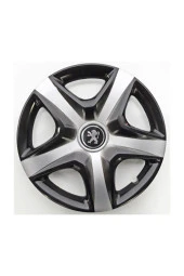 15'' Inç Peugeot Jant Kapağı 4 Adet Çelik Jant Görünümlü Renkli - 1