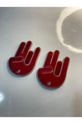 Jdm Ön Silecek Süsü 2'li Kırmızı Renk - 1