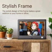 Kodak 7 Inc Uzaktan Kumandalı Dijital Resim Çerçevesi, 1024x600 IPS Ekran - 5