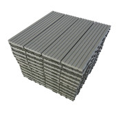 Safirkom Kompozit Zemin, Yer Döşemesi 1 m2 (11 Adet 30x30 cm Karo) Antrasit Düz - 1