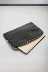 Evrak Laptop Çantası Siyah Rugan - 4