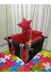 Pufidik Salıncak Kırmızı Siyah - 1