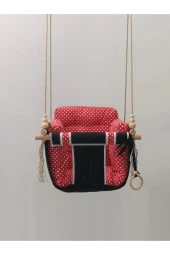 Kırmızı Siyah Pufidik Salıncak - 1