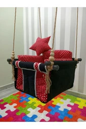 Pufidik Salıncak Kırmızı Siyah - 2