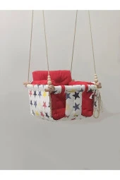 Yıldızlı Kırmızı Pufidik Salıncak - 2