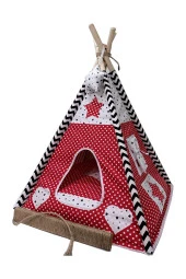 Moonstar Kırmızı Kedi Köpek Çadırı - 1