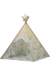 Çocuk Oyun Çadırı Yeşil Kelebekli Kızıldereli Çadırı - 1