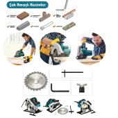 Prohummer PH011 Professional Elektrikli Daire Testere 1400W (Mavi) - 4