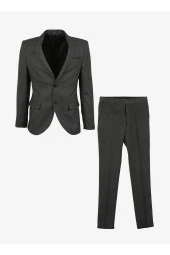 Normal Bel Slim Fit Siyah Erkek Takım Elbise Tk1006900246 - 1