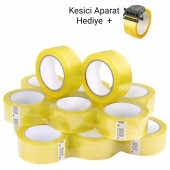 Koli Bandı 12 Adet 45MmX100Mt Kesici Aparat Hediyeli - 1