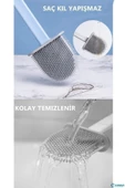 Mithra Life Silikon Esnek Beyaz Renk Tuvalet Fırçası MIT1039 - 5
