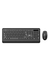 Lenovo Lecoo KW202 Kablosuz Türkçe Q Klavye & Mouse Set Siyah - 1