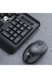 Lenovo Lecoo KW202 Kablosuz Türkçe Q Klavye & Mouse Set Siyah - 3