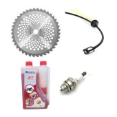 Kmtmak Motorlu Tırpan Elmas Daire Testere Buji 2T Yağ Hortum Set thumbnail 1