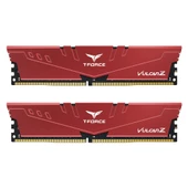 Team T-Force Vulcan Z Red 16GB 2x8GB 3200Mhz CL16 DDR4 Gaming Ram (TLZRD416G3200HC16FDC01) - 1