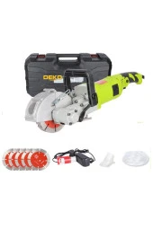DEKO TURKEY Sulu Oluk Açma Makinesi Kanal Açma Kesme Makinesi 5 Bıçaklı 40mm 4KW 4000Watt 4.5Kg - 1