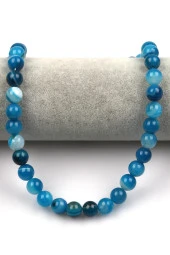 Madagaskar Akik Doğal Taş Dizi 10 mm Küre Kesim thumbnail 2