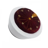 Kadife Sarık - Bordo - 2