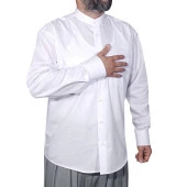 Hakim Yaka Gömlek Beyaz - 4