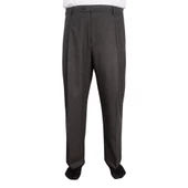 2 Pileli Klasik Pantolon Koyu Gri - Kışlık - 4