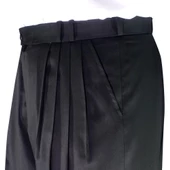 4 Pileli Şalvar Pantolon Siyah - 2